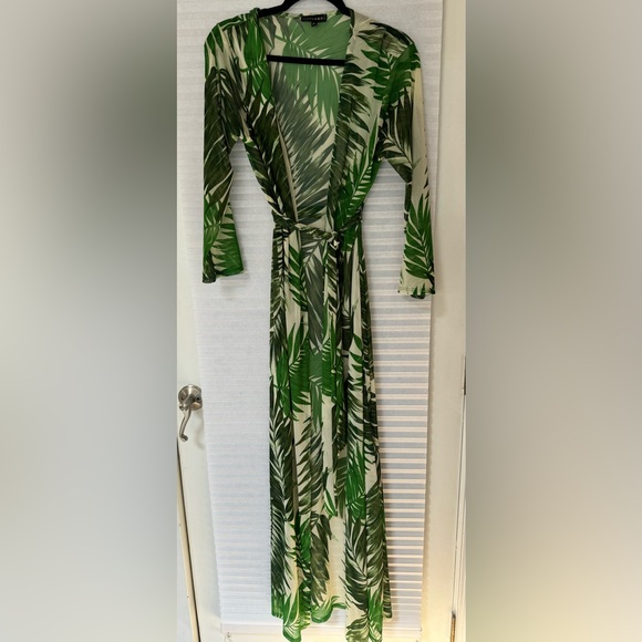 JLUXLABEL Other - JLUXLABEL California Palm Sheer Coverup Duster Size S